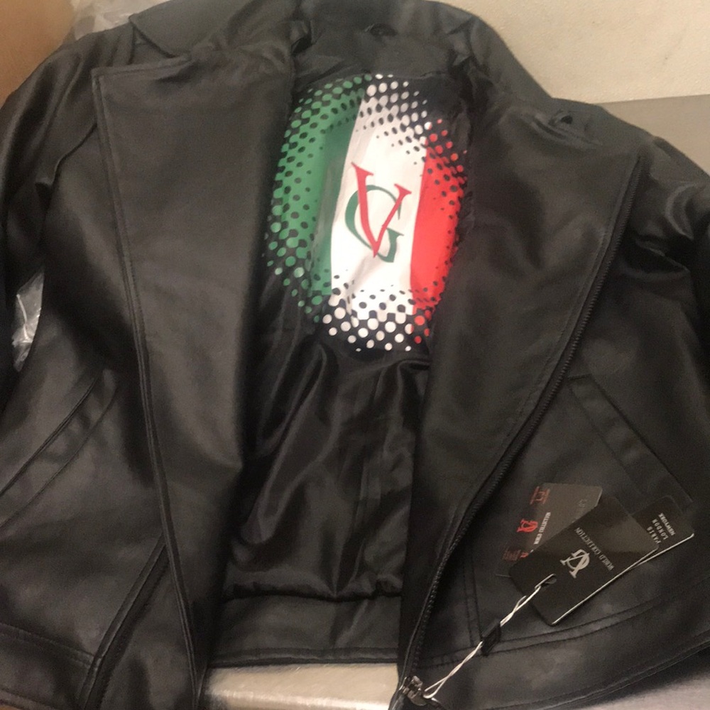 World Collection leather jacket XL